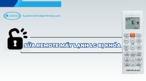 remote máy lạnh lg bị khóa