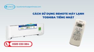 cách sử dụng remote máy lạnh toshiba tiếng nhật