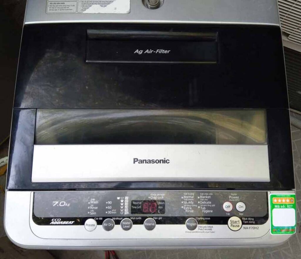 Những lưu ý khi sử dụng máy giặt Panasonic 7kg cửa trên