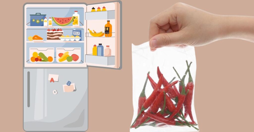 cách bảo quản ớt trong tủ lạnh