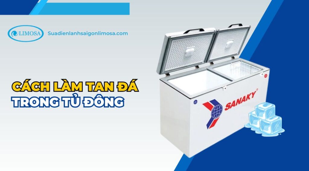 cách làm tan đá trong tủ đông
