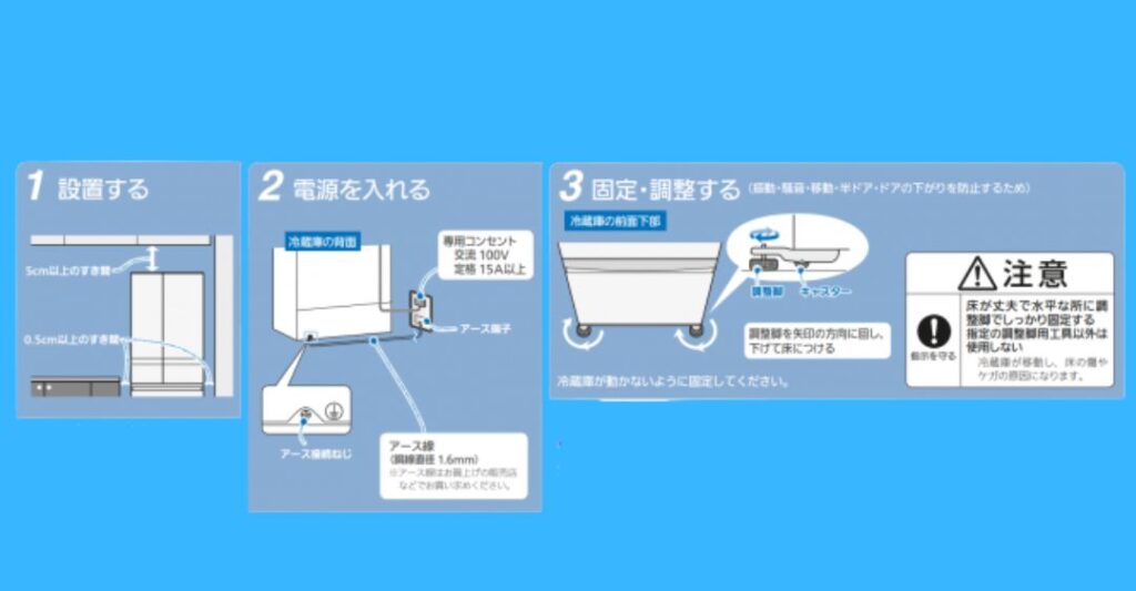 cách lắp tủ lạnh mitsubishi nội địa nhật