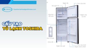 cấu tạo tủ lạnh toshiba