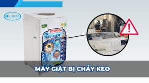 máy giặt bị chảy keo