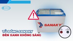 tủ đông sanaky đèn xanh không sáng