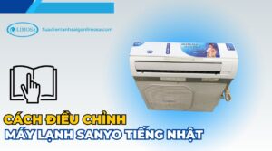cách chỉnh máy lạnh sanyo tiếng nhật