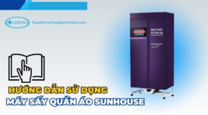 cách dùng máy sấy quần áo sunhouse