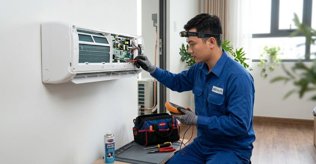 Khi nào cần gọi kỹ thuật viên sửa máy lạnh Reetech lỗi E0?