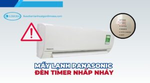 máy lạnh panasonic đèn timer nhấp nháy