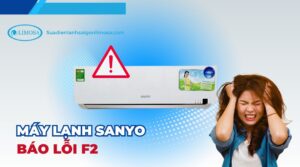 máy lạnh sanyo báo lỗi f2