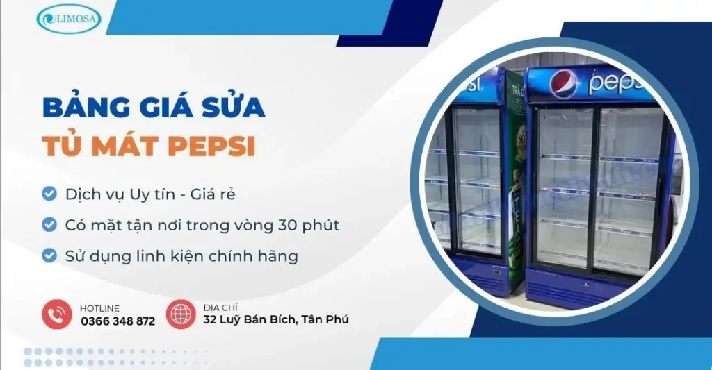 bảng giá sửa tủ mát Pepsi 