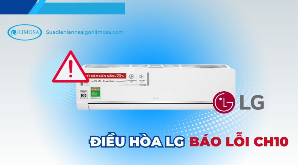 điều hòa lg báo lỗi ch10