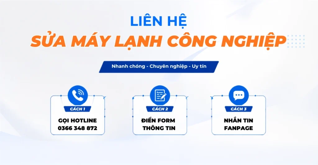 Hướng dẫn liên hệ đặt lịch sửa máy lạnh công nghiệp