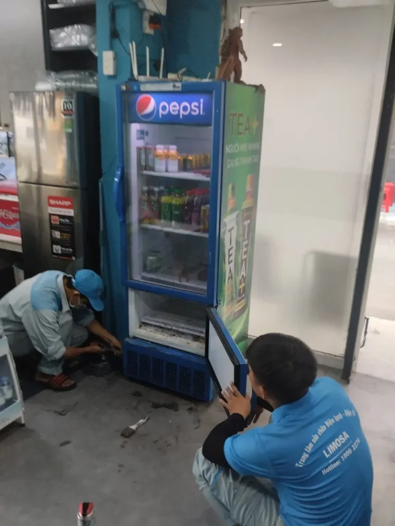 quy trình sửa tủ mát pepsi