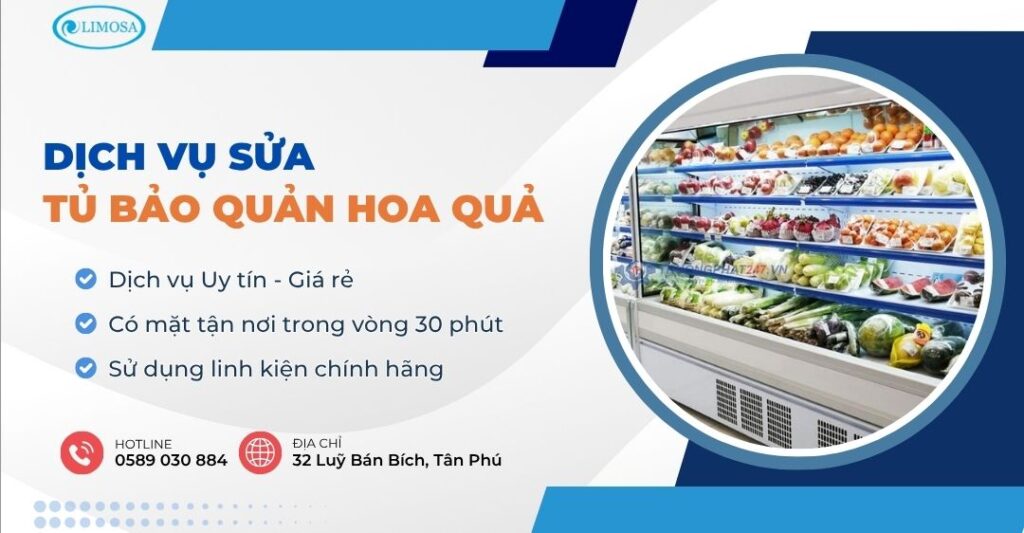 sửa tủ bảo quản hoa quả