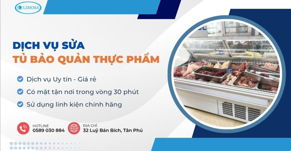 sửa tủ bảo quản thực phẩm