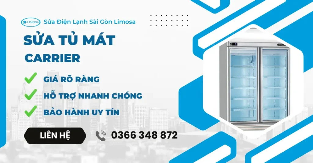 sửa tủ mát Carrier