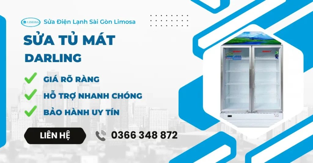 sửa tủ mát Darling