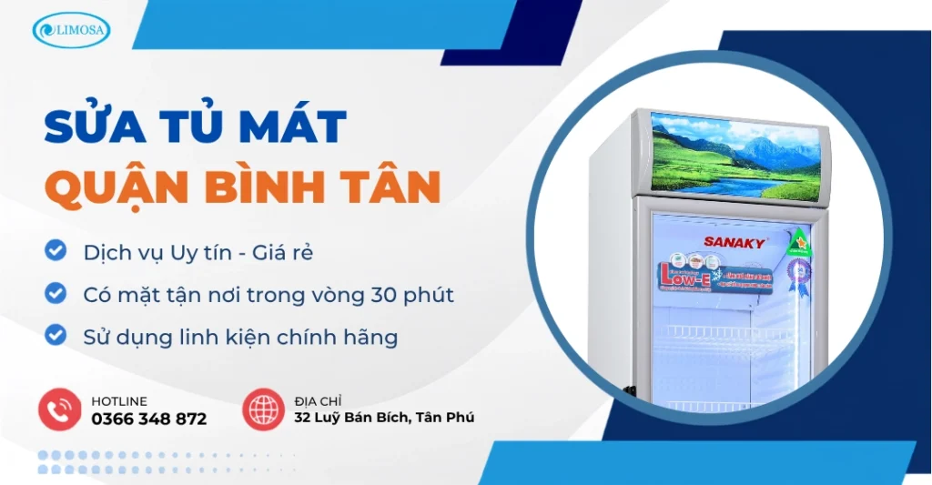 sửa tủ mát quận Bình Tân