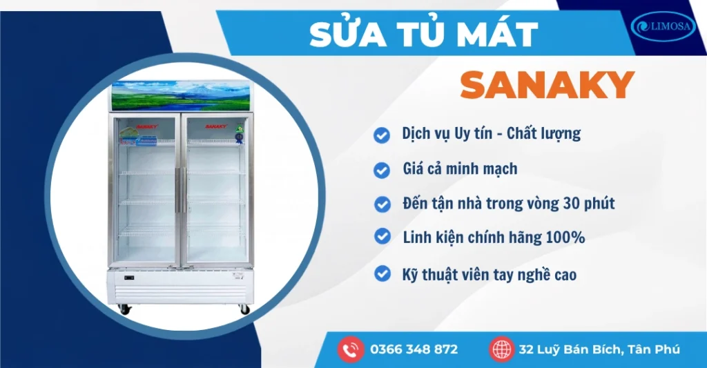 Sửa Tủ Mát Sanaky 