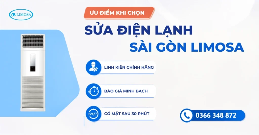 Khách hàng đánh giá cao dịch vụ sửa máy lạnh tủ đứng tại Sửa Điện Lạnh Sài Gòn Limosa
