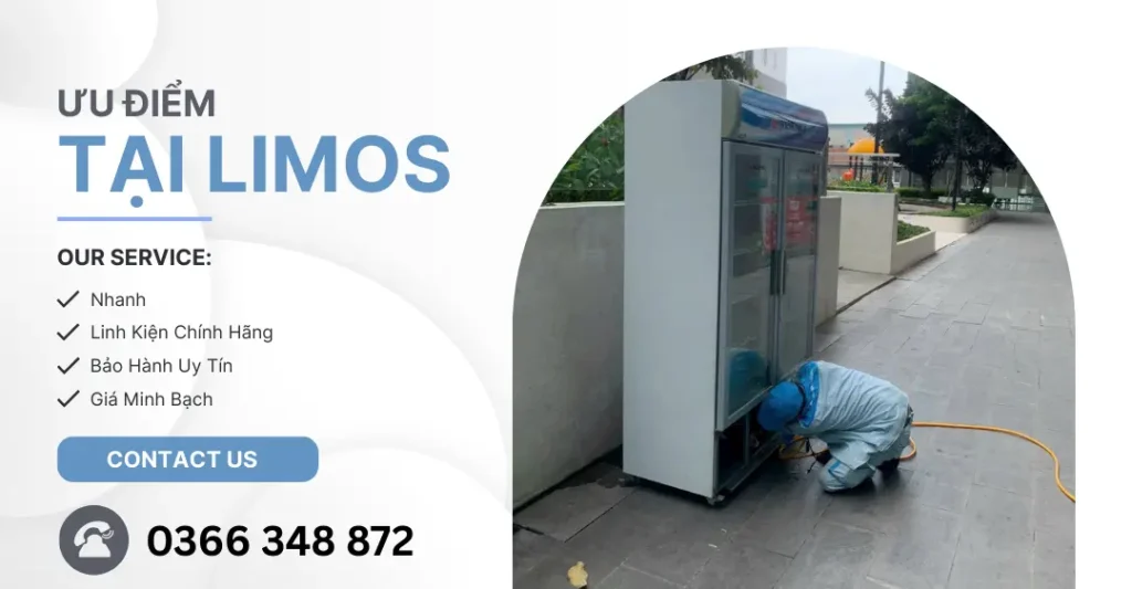 ưu điểm sửa tủ mát pepsi tại Limosa