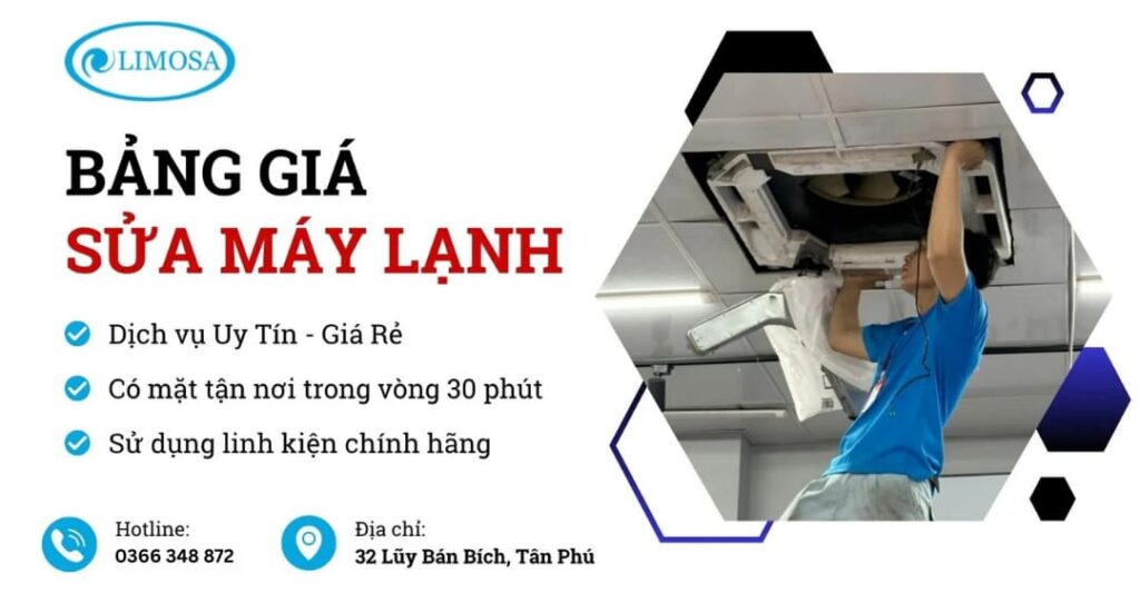 bảng giá sửa máy lạnh