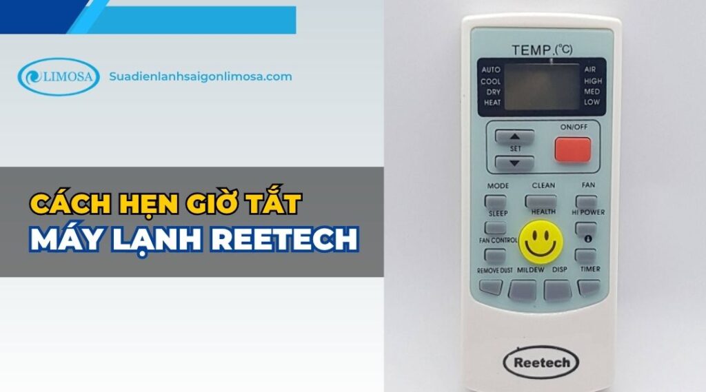 cách hẹn giờ tắt máy lạnh reetech