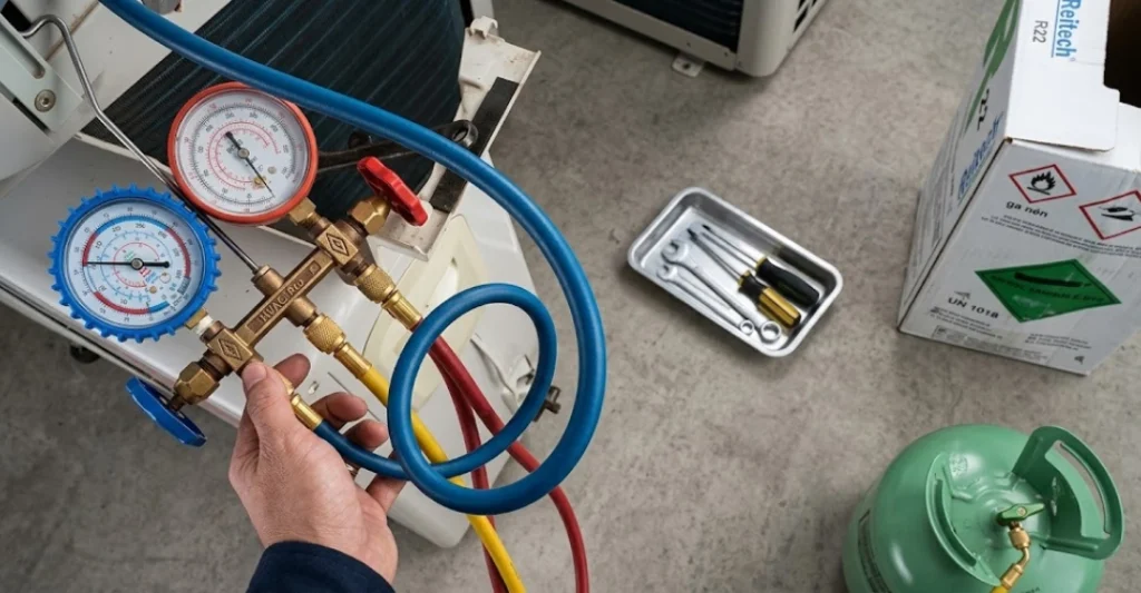 Thiếu gas và nguồn điện không ổn định