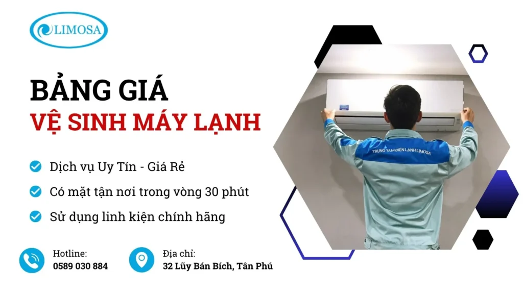 Bảng báo giá vệ sinh máy lạnh tại nhà TPHCM