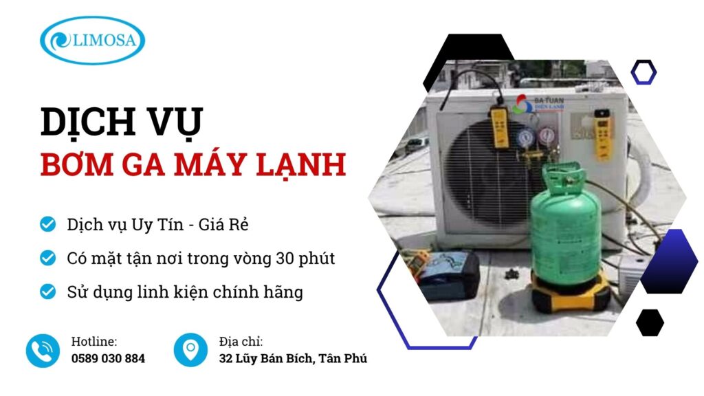 Dịch vụ bơm ga máy lạnh giá rẻ TPHCM