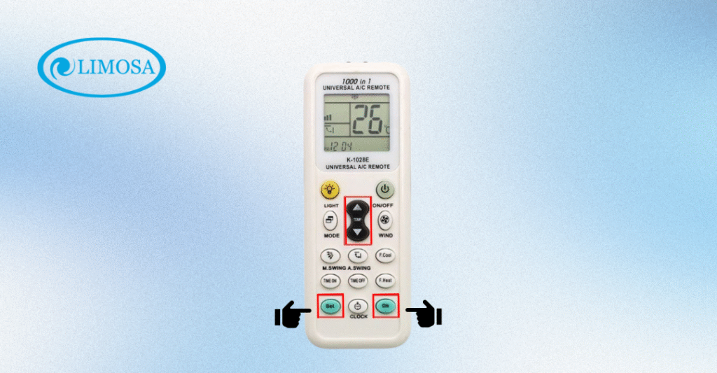 cách chỉnh remote máy lạnh Midea