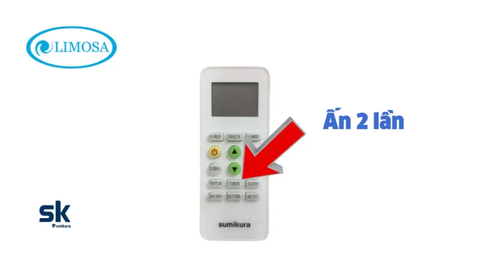 cách hẹn giờ tắt máy lạnh Sumikura