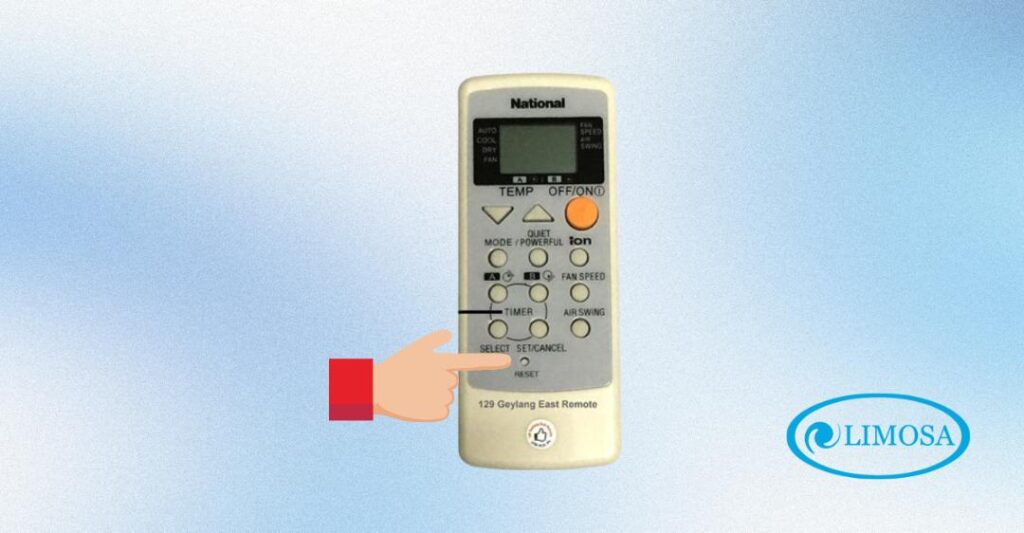 cách reset máy lạnh national bằng remote