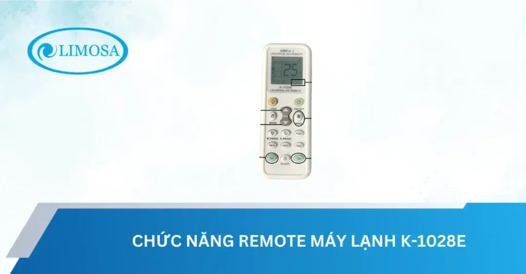 Chức năng remote máy lạnh k-1028e