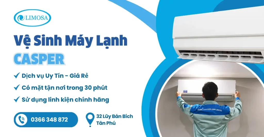dịch vụ vệ sinh máy lạnh casper