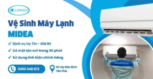 dịch vụ vệ sinh máy lạnh midea