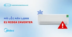 máy lạnh midea inverter báo lỗi e1