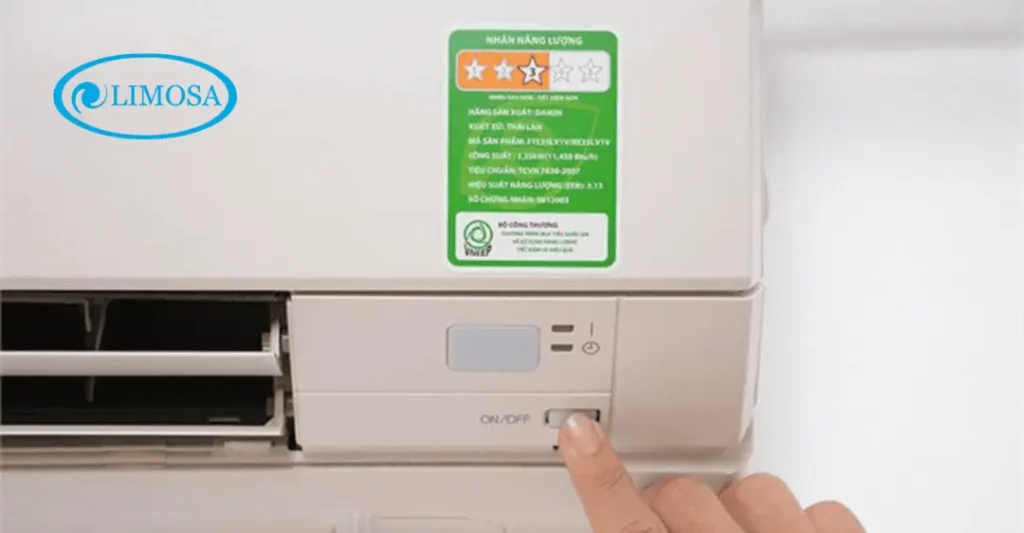 nút nguồn máy lạnh Toshiba