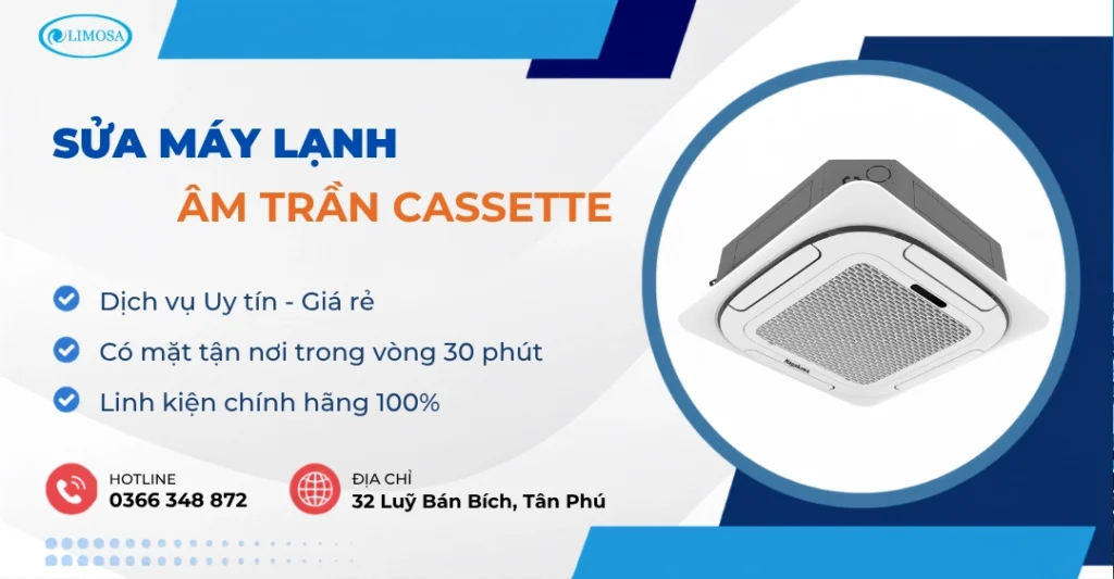 Sửa Máy Lạnh Âm Trần Cassette