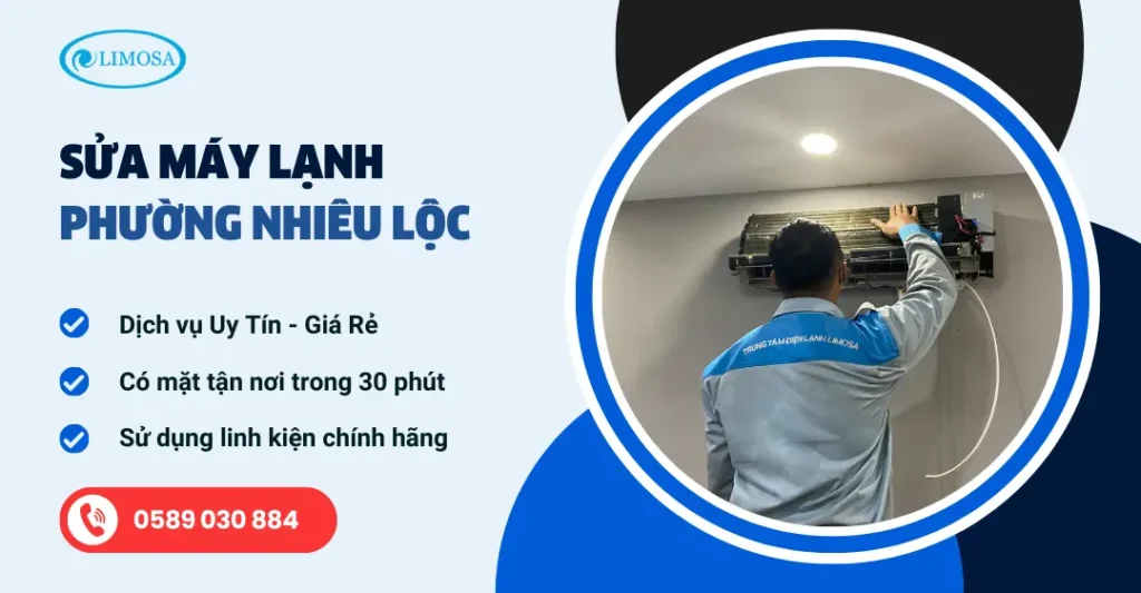 sửa máy lạnh phường nhiêu lộc