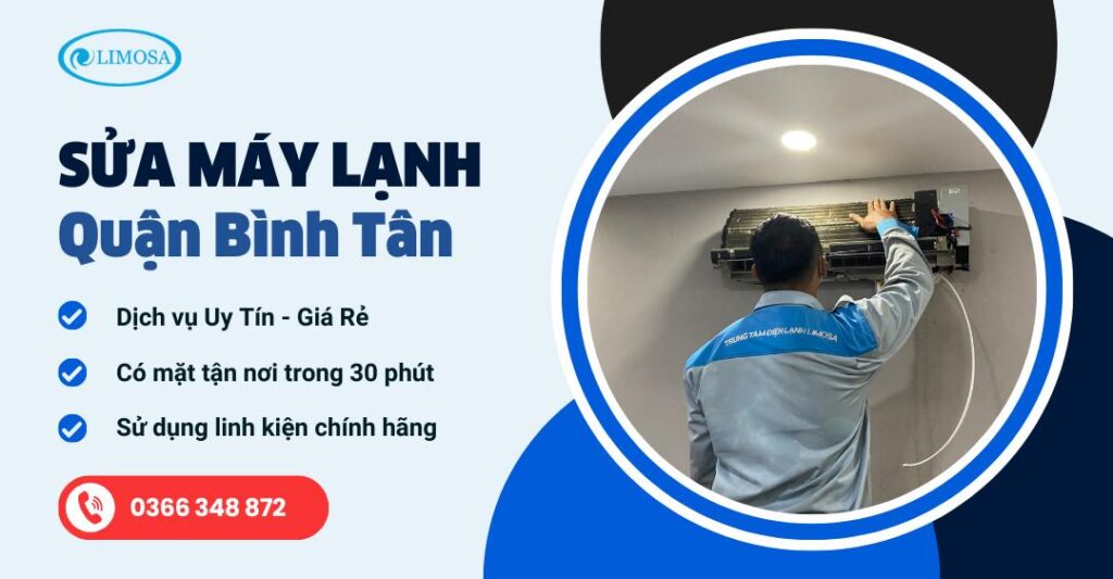 sửa máy lạnh quận bình tân