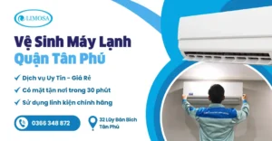 vệ sinh máy lạnh quận tân phú