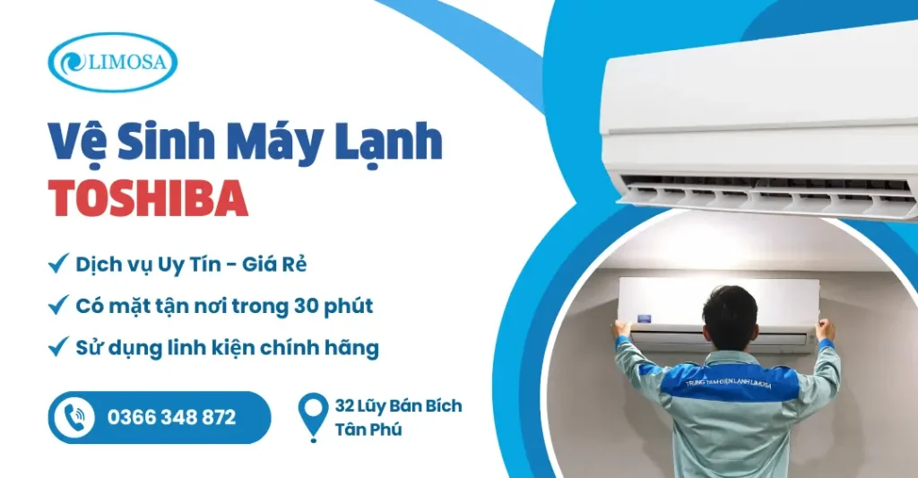 vệ sinh máy lạnh toshiba