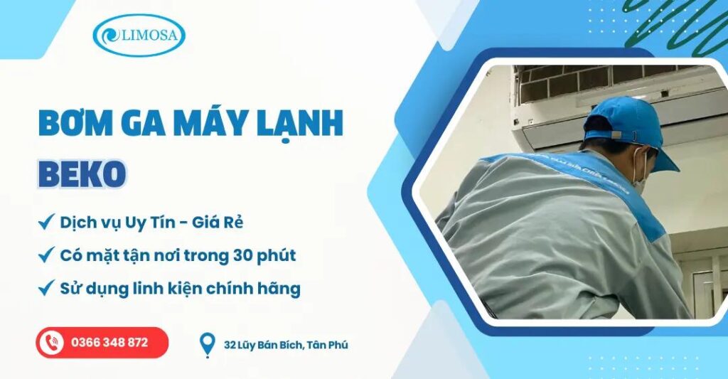 bơm ga máy lạnh beko
