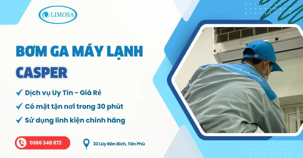 bơm ga máy lạnh casper