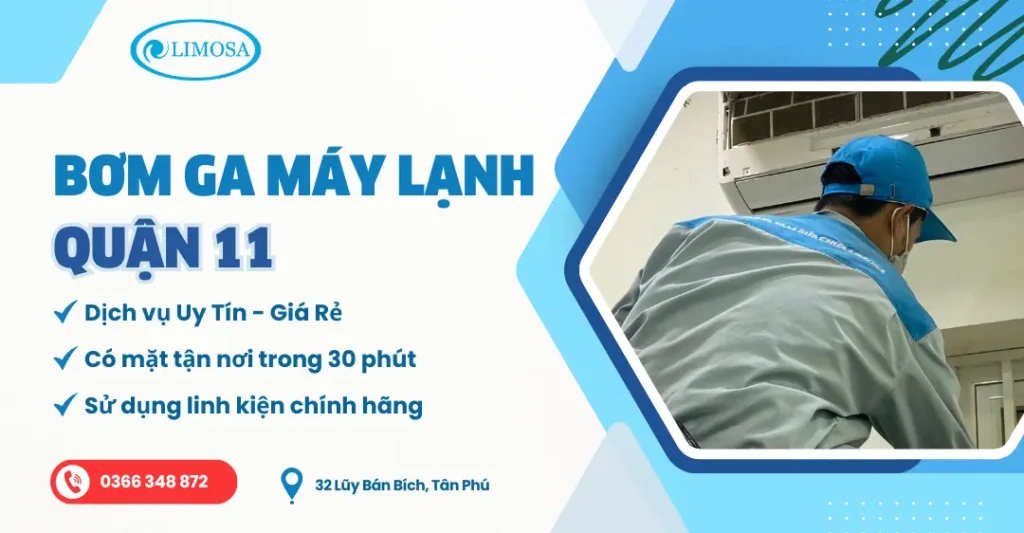 bơm ga máy lạnh quận 11