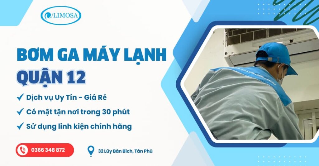 bơm ga máy lạnh quận 12