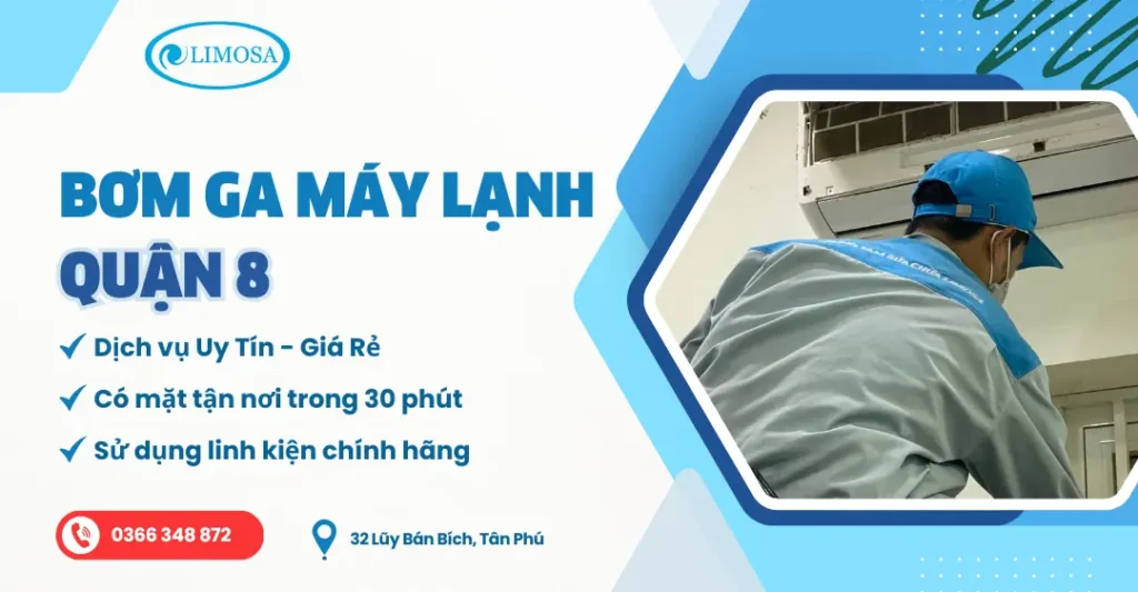 bơm ga máy lạnh quận 8