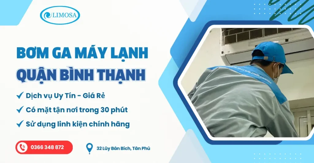 bơm ga máy lạnh quận bình thạnh